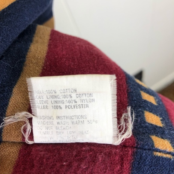 Vintage Runaway Bay Reversible Aztec Jacket Sz M - Picture 8 of 15